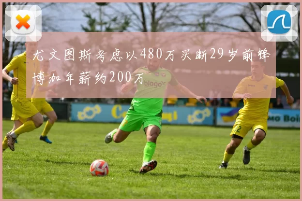 尤文图斯考虑以480万买断29岁前锋博加年薪约200万