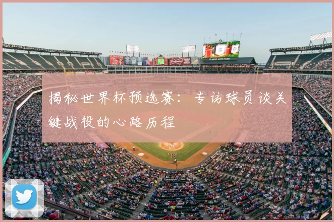 揭秘世界杯预选赛:专访球员谈关键战役的心路历程