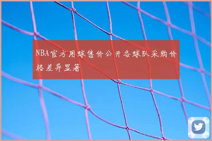 NBA官方用球售价公开各球队采购价格差异显著